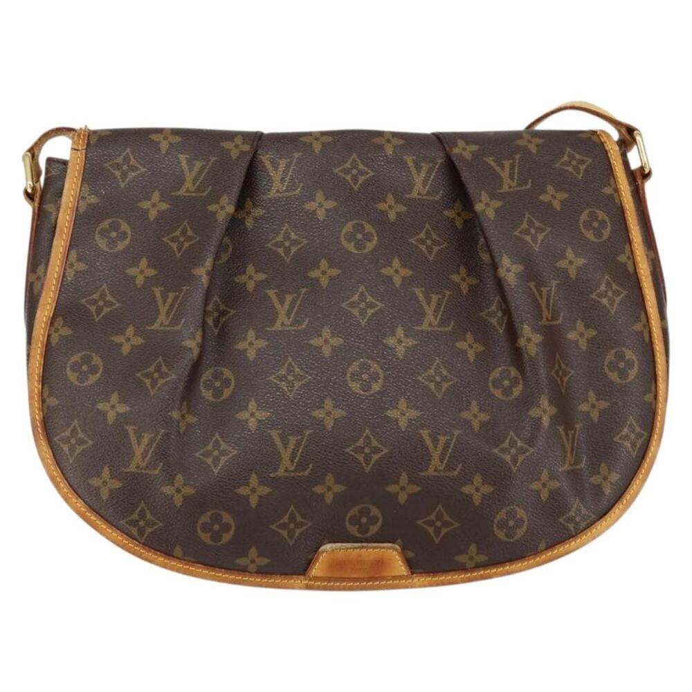 Louis Vuitton Monogram Menilmontant MM Shoulder Bag Brown